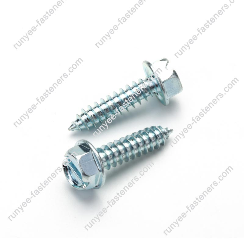 Hex Washer Head Self Tapping Screw AB Thread Sharp Point